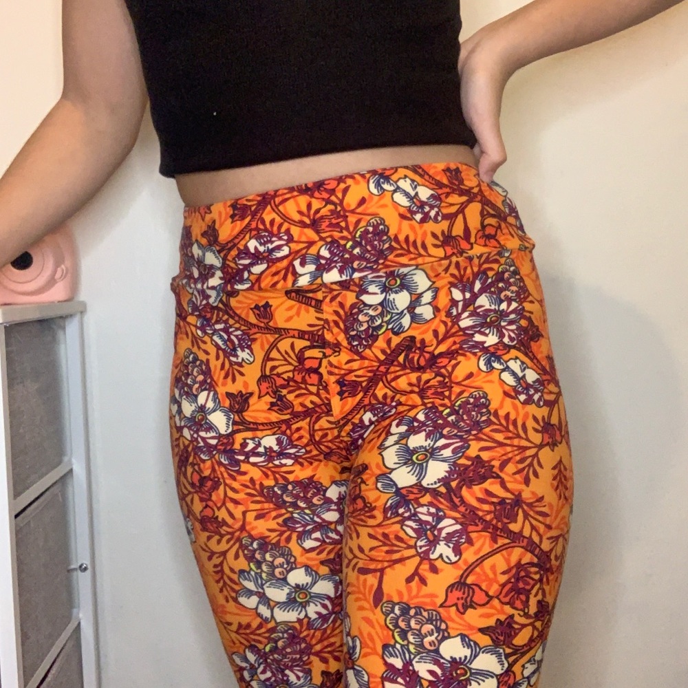 LulaRoe Floral Leggings